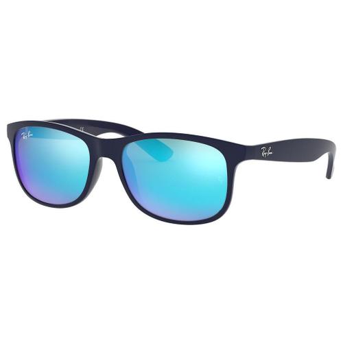 Lunette De Soleil Rectangulaire Ray-Ban Bleu - M