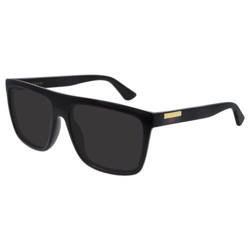 Lunette De Soleil Rectangulaire Gucci Noir - Xl