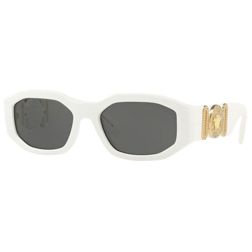 Lunette De Soleil Rectangulaire Versace Blanc - L