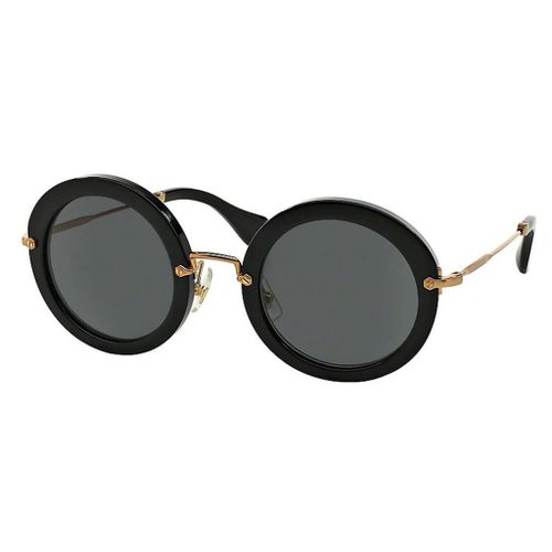 Lunette De Soleil Ronde Miu Miu Noir - L