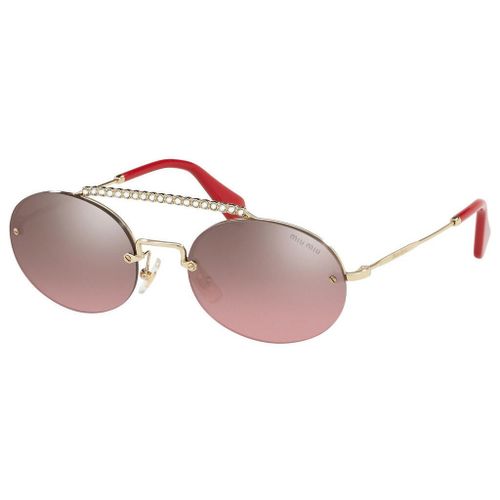 Lunette De Soleil Ovale Miu Miu Doré - M