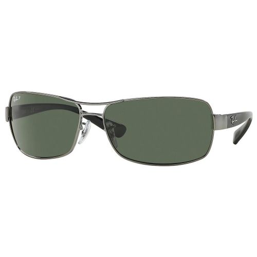 Lunette De Soleil Rectangulaire Ray-Ban Argenté - Xl