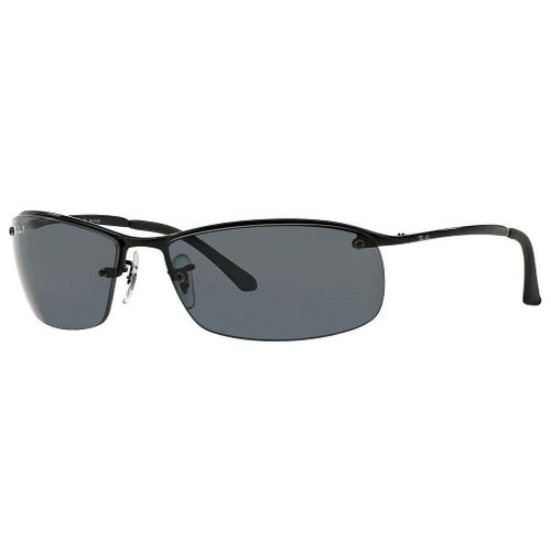 Lunette De Soleil Rectangulaire Ray-Ban Noir - S