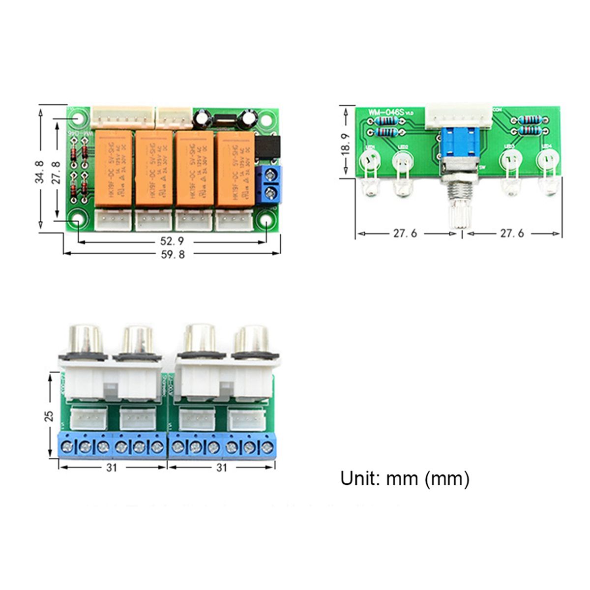 2X Commutation de SLecteur Signal D'EntrE Audio  4 Voies ... - 3