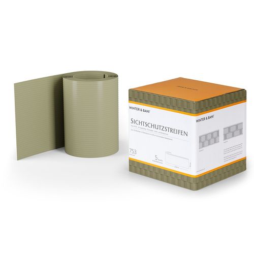 Blumfeldt Bandes Pare-Vue Panneaux De Clôture Pvc Plastique Dur 2,53 X 0,19 M