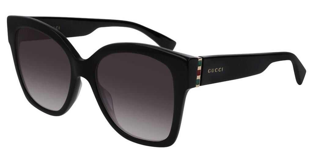 Lunette De Soleil Rectangulaire Gucci Noir - L