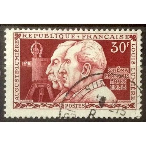 Frères Lumière - Auguste & Louis 30f (Très Joli N° 1033) Obl - France Année 1955 - Brn83 - N33171