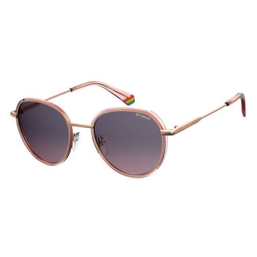 Lunette De Soleil Ronde Polaroid Rose - S