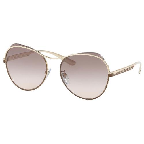 Lunette De Soleil Aviateur Bvlgari Doré - M