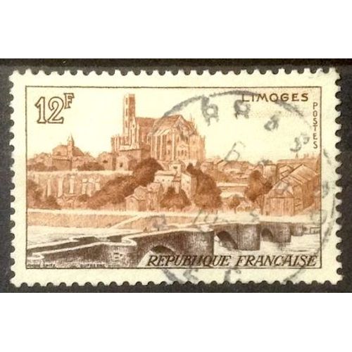 Limoges 12f (Joli N° 1019) Obl - France Année 1955 - Brn83 - N33173