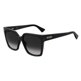 Lunette De Soleil Rectangulaire Moschino Noir - L