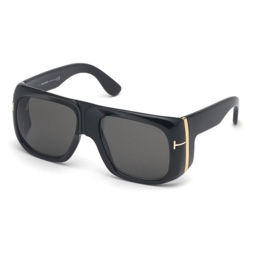 Lunette De Soleil Rectangulaire Tom Ford Noir - L