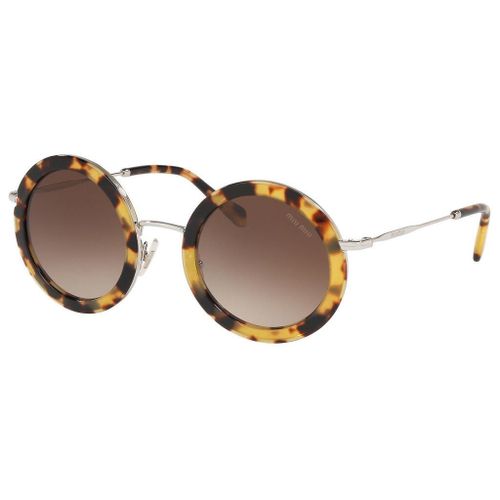 Lunette De Soleil Ronde Miu Miu Havana - L