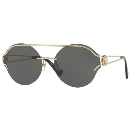 Lunette De Soleil Ronde Versace Doré - Xl