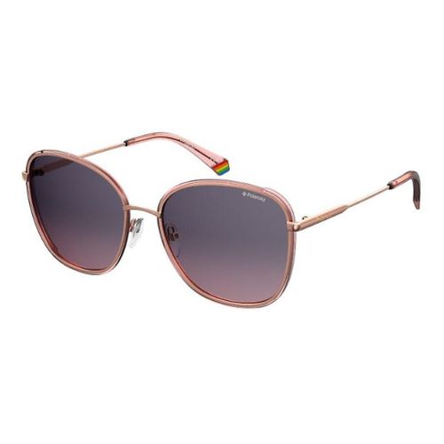 Lunette De Soleil Trapèze Polaroid Rose - Xxl