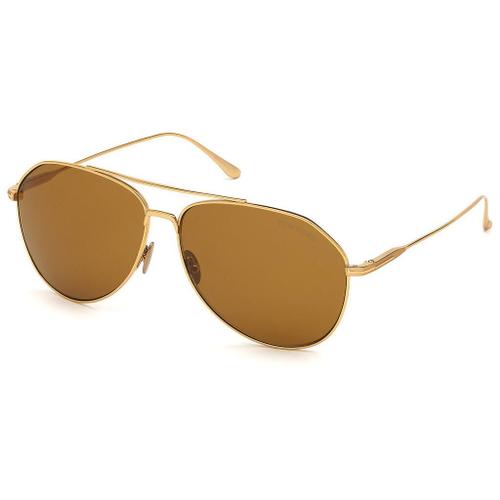 Lunette De Soleil Aviateur Tom Ford Doré - Xl