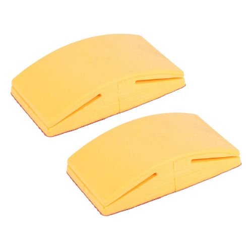 2x 5 Pouces Bloc De Ponçage En Caoutchouc Crochet Boucle Tampon Support Titulaire Papier Verre À La Main Meulage Outils Polissage A