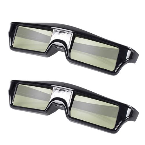 2X Lunettes 3D à Obturateur Actif Rechargeables pour ALL DLP Projecteur