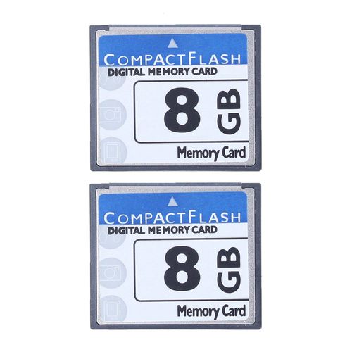 2X Professional Carte Mémoire Compact Flash 8 Go (Whiteandblue)