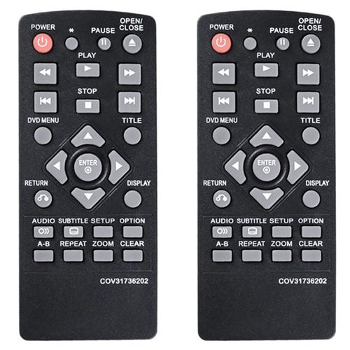 2X Télécommande pour DVD Player COV31736202 DP132NU DP132
