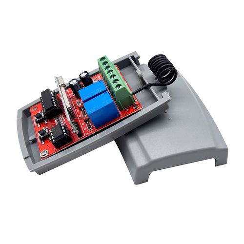 TéLéCommande de Porte Garage 2 Canaux 433 MHz 12 V-24 V éMetteur RéCepteur RF Code Roulant Fixe 433,92 Interrupteur Universel