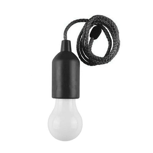 Black -Créatif LED Suspension Ampoule À Piles Coloré Tirette