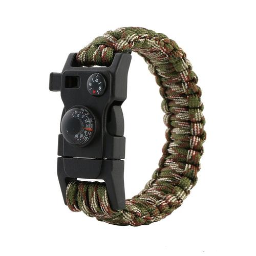 Micailv -Bracelet De Survie Paracorde 15 En 1, Multi Fonction, Militaire, Urgence, Camping, Sauvetage, Outils Edc, Tactique D'éva