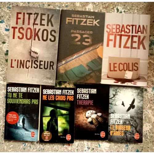 Lot 7 Livres Sebastian Fitzek Tu Ne Te Souviendras Pas, Le Briseur D'âmes, Thérapie, Ne Les Crois Pas, L'inciseur, Le Colis, Passager 23