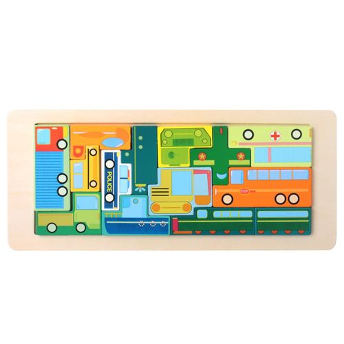 Puzzles, Puzzles Pour Enfants- Tetris- Cubes En Bois- 20-40 Pièces- Cubes De Circulation