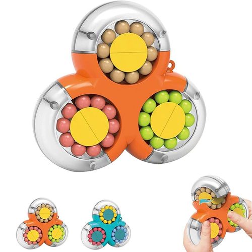 Jouets Éducatifs Rubik's Cube, Magic Beans Iq Spiele, Dekompression Toys, Orange