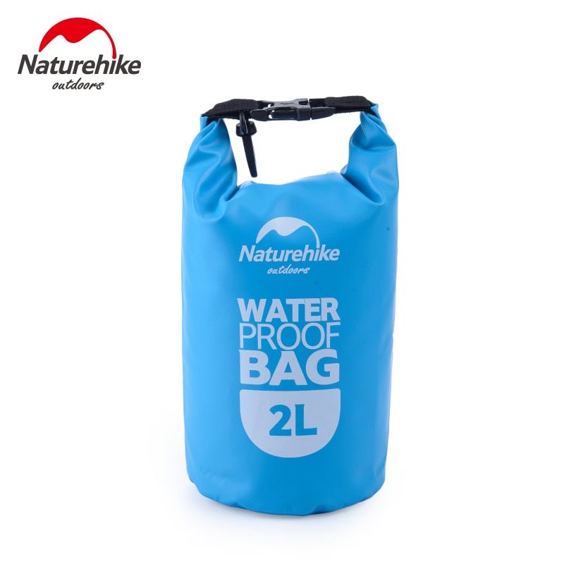 Blue 2l -Naturehike ? Sac Sec Étanche, Sac De Natation, Rafting, Kayak, Trekking En Rivière, Voile Flottante, Canoë, 2l, 5l, Nh15s22