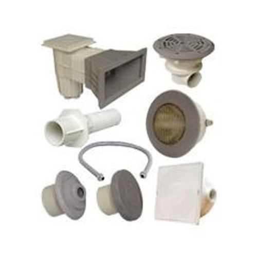 Kit de pièces à sceller grises pour piscines béton allant de 13x6 m à 15x7.5 m