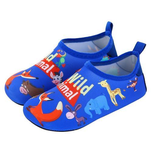 Zoo Blue Size 28-29 -Chaussures D'eau Pour Enfants, Chaussons De Natation, Pieds Nus, Pour Bébés Filles Et Garçons, Pour Le Surf,