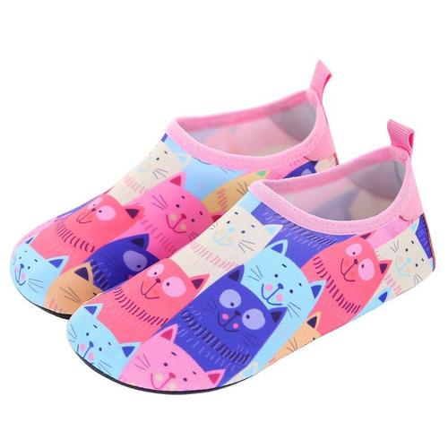 Cat Size 34-35 -Chaussures D'eau Pour Enfants, Chaussons De Natation, Pieds Nus, Pour Bébés Filles Et Garçons, Pour Le Surf, La P