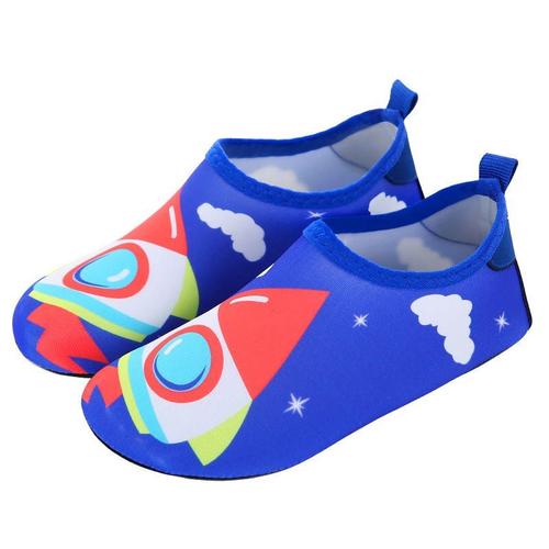 Color 29 10 -Chaussures D'eau Pour Enfants, Chaussettes De Natation Imprimées De Couleur, Baskets De Plage Aquatique D'été, Pa