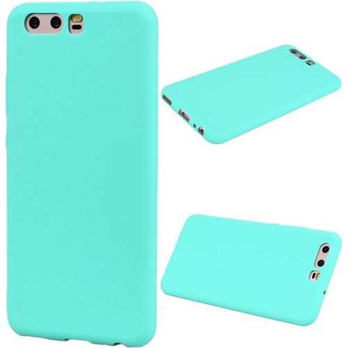 Coque Compatible Avec Huawei P10 Tpu Etui De,Couleur Unie Protection Housse En Souple Silicone Tpu Ultra Mince Et Anti-Rayures De Protection Etui- Bleu Clair