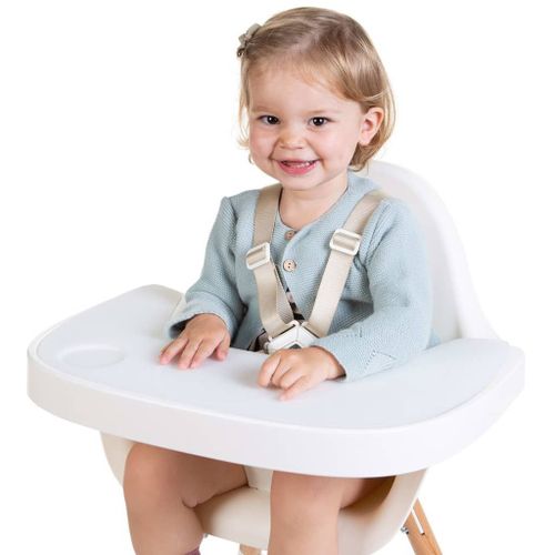 Childhome Plateau D'alimentation Silicone Avec Couvercle Evolu Blanc
