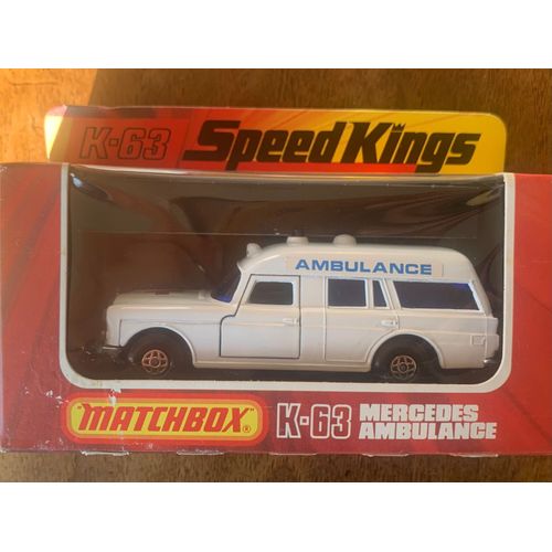Ambulance Mercedes Matchbox Speed Kings K63 Avec Boite-Matchbox