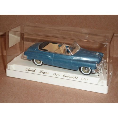 [251] Miniature 1,43ème : Buick .Cabriolet - Couleur Bleu Metal Int Crème - Marque : Solido Ao-Solido