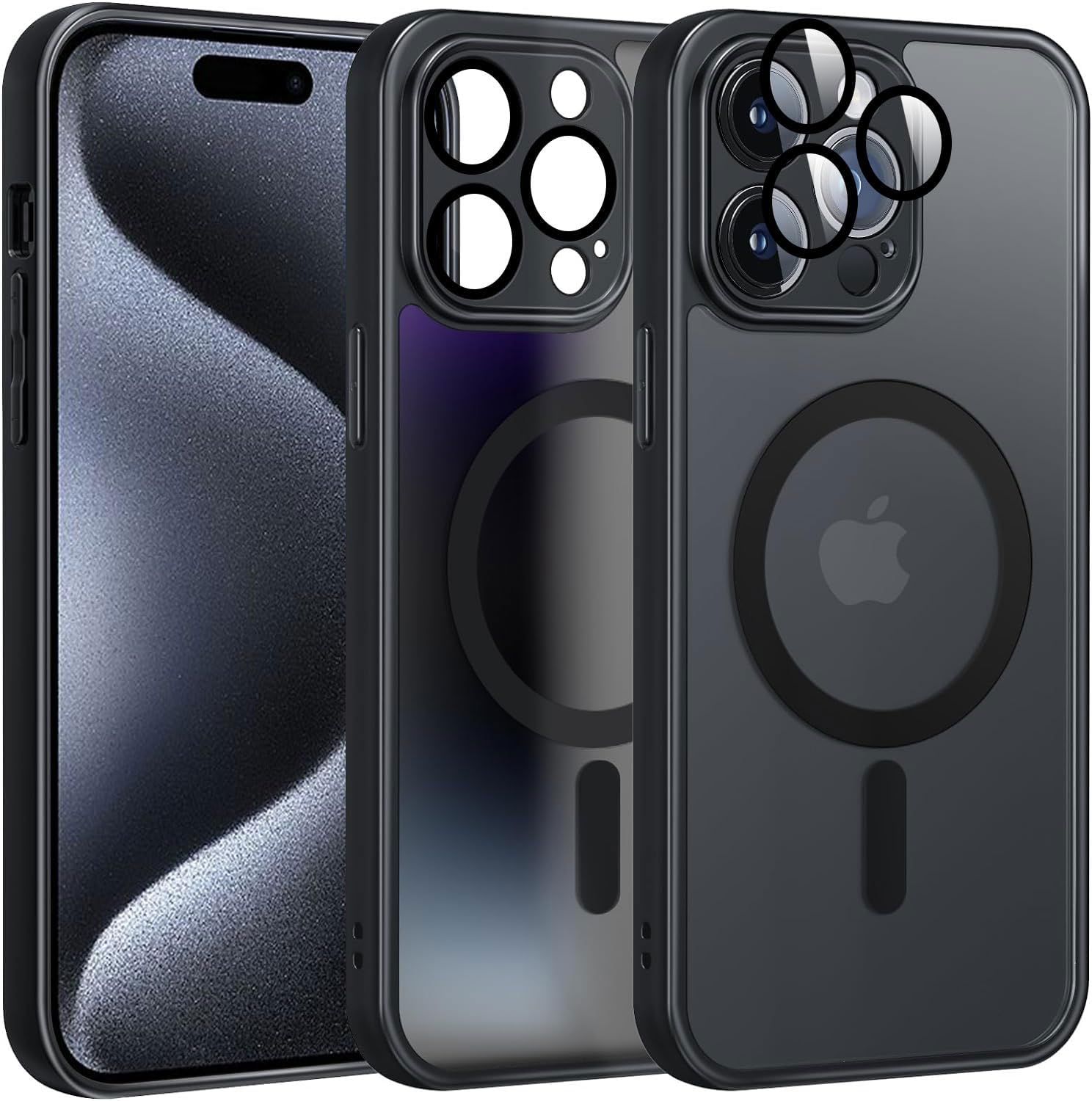Coque Compatible Iphone 15 Pro Max Avec Magsafe Etui Translu...
