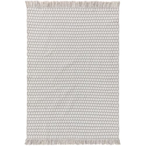 Tapis Poil Ras Fabriqué À Partir De Matériaux Recyclés Morty Gris 120x170 Cm - Tapis Poil Court Design Moderne Pour Salon