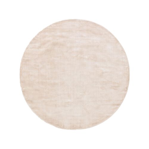 Benuta Essentials Tapis En Viscose Rond Nela Ivory Diamètre 120 Cm Rond