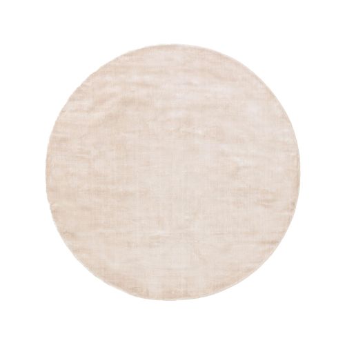 Benuta Essentials Tapis En Viscose Rond Nela Ivory Diamètre 120 Cm Rond