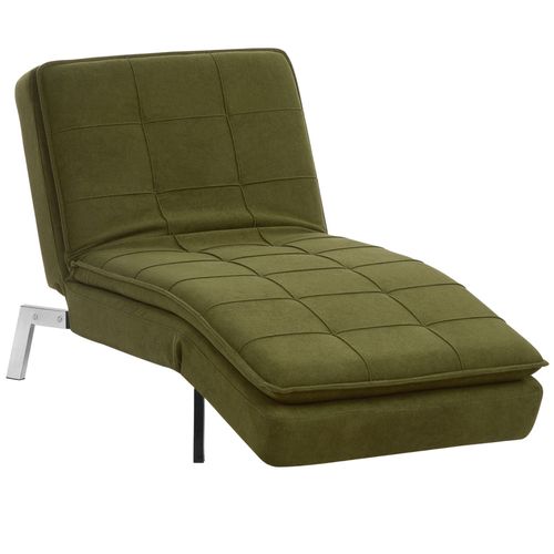 Chaise Longue En Tissu Vert Loiret