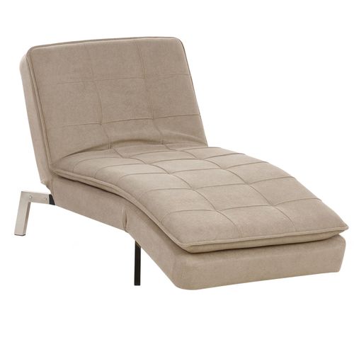 Chaise Longue En Tissu Beige Loiret