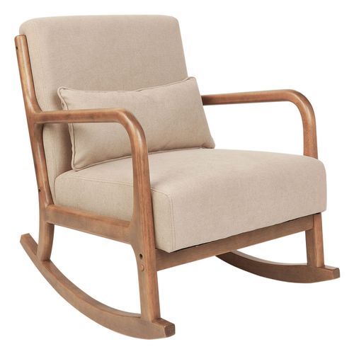 Fauteuil À Bascule Skovde Tissu Beige