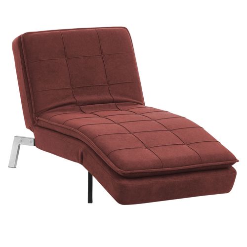 Chaise Longue En Tissu Rouge Loiret