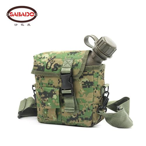 Dw -Gourde 2l Pour Camping, Randonnée, Chasse, Escalade, Articles De Table, Bouilloire De Camouflage, Bouteilles D'eau Militaires