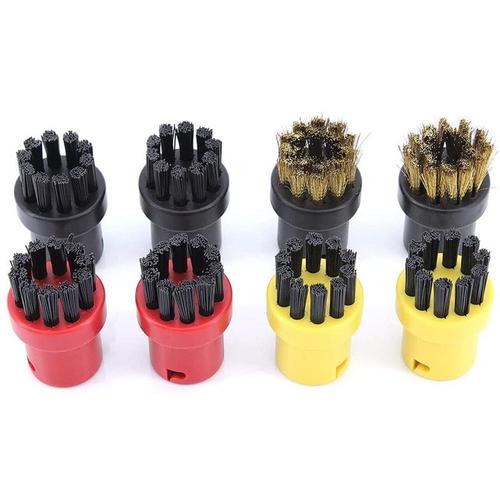 Brosses Rondes En Nylon Pour Nettoyeur Vapeur Karcher Sc1 Sc2 Sc3 Sc4 Sc5 Ctk10 Ctk20 - Lot De 8