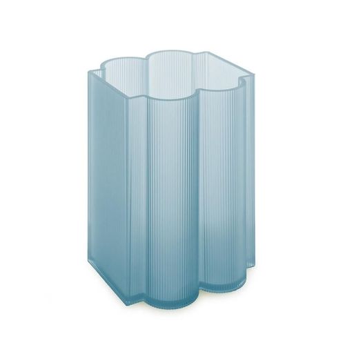 KARTELL vase OKRA H 24 cm (Bleu - PMMA recyclé)